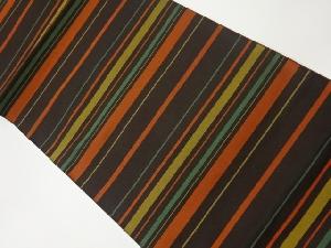 リサイクル 横縞模様織出し袋帯